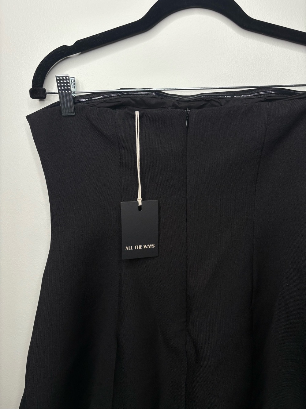 ALL THE WAYS Nikola Strapless Mini Dress Black Tube - Picture 6 of 7